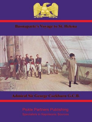 cover image of Buonaparte's Voyage to St. Helena